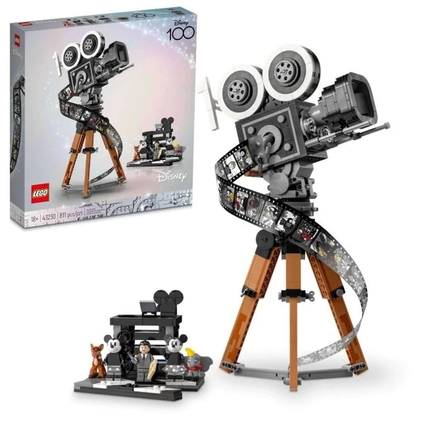Lego Disney Walt Disney Tribute Kamerası 43230 Disney Fan Yapı Seti D100 Packaging