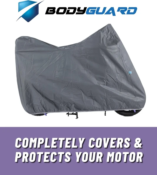BODYGARD Motosiklet Brandası Su Geçirmez Motor Branda - Gri - 4