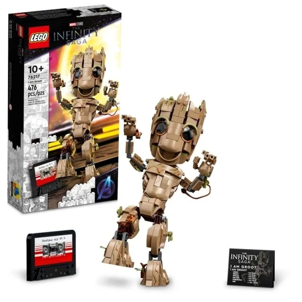 Lego Marvel I Am Groot Yapım Oyuncak Seti (76217) Multicolor
