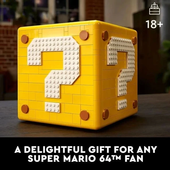 LEGO Super Mario 64 Soru İşareti Bloğu 71395 Açılması Kolay Paketleme