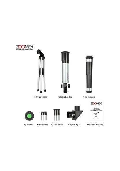 Zoomex F36050 Teleskop 90x Yakınlaştırma F36050m - 6