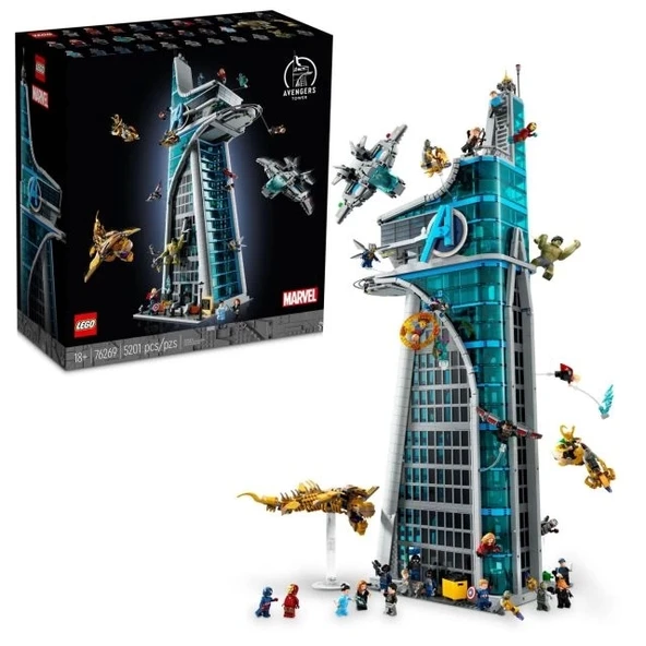LEGO Marvel Avengers Kule Yapı Seti - 76269 Multicolor