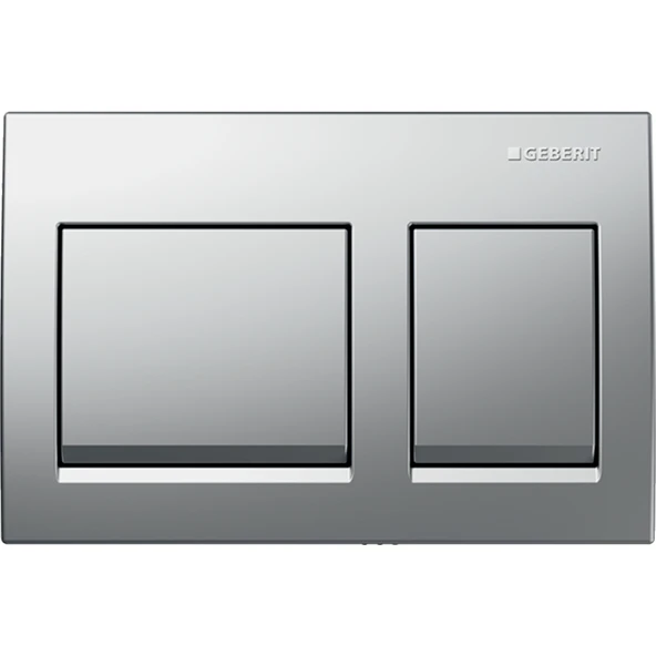Geberit Alpha35 Kumanda Kapağı Çift Basmalı, Parlak Krom, 115.045.21.5