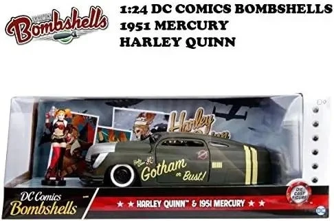 JADA Toys 1: 24 1951 Mercury W/Harley Quinn Figürü - 5
