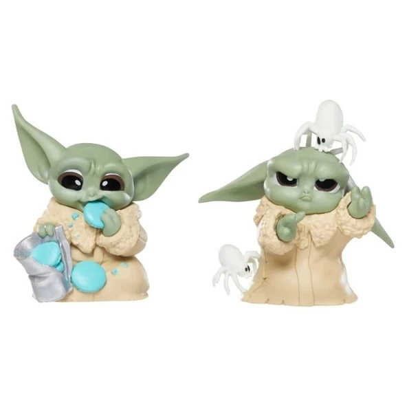 STAR WARS The Bounty Collection Series Grogu Figürleri Pesky Spiders & Cookie Eating