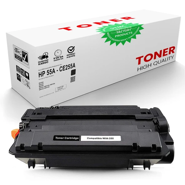 HP LaserJet P3016 Uyumlu CE255A Muadil Toner