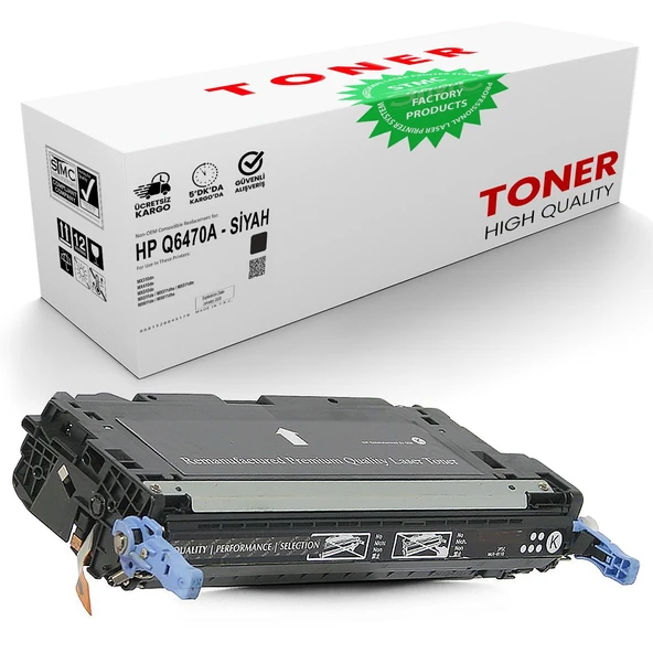 HP Q6470A Siyah /3600/3600N/ Uyumlu Muadil Toner
