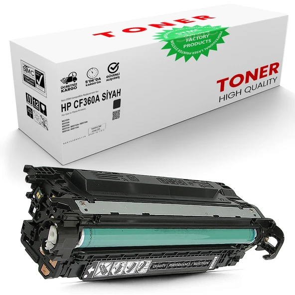 HP CF360A Siyah / LaserJet M577 Enterprise Uyumlu Muadil Toner