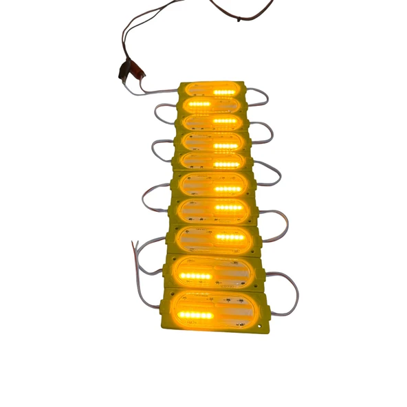 Vitrin tezgah mağza ürün gösteri sarı Akvaryum Mutfak Dolap Ayna Modül Led Aydınlatma Işık COB mercekli 6W IP65 DC 12V 90x35mm - 6