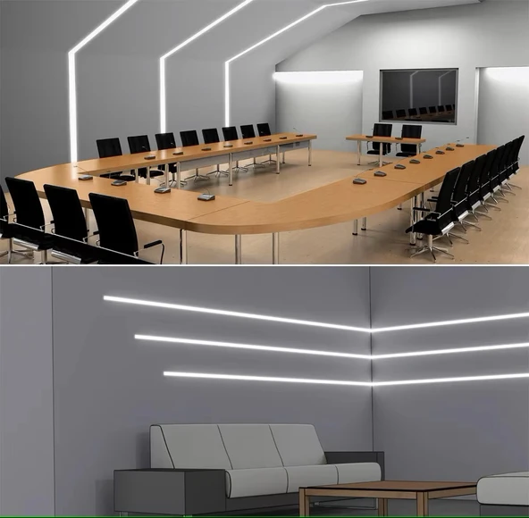 LED koşu ışıkları şerit cob 3000K Wifi App kontrolü 12-24V takip ışığı su koçanı oda dekoratif aydınlatma anahtarı dokunmatik tuş - 9