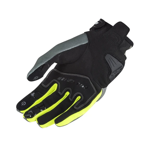 LS2 DART 2 YAZLIK ELDİVEN GRİ-NEON - 3