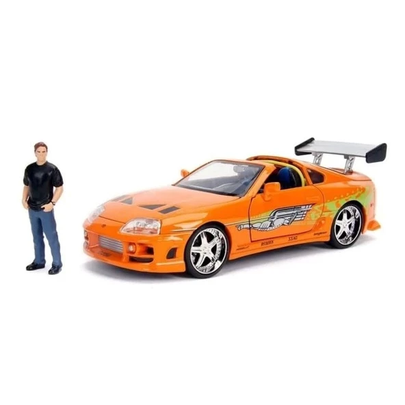 Jada 1:24 Diecast 1995 Toyota Supra  Brian O'Conner Figürü