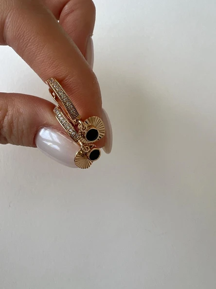 KALPLI KUPE MINELI RODYUM KAPLAMA 18K (rose gold ) - Resim 5