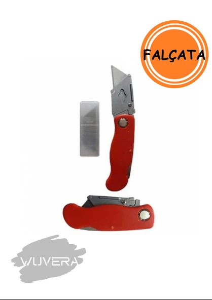 Wuvera Katlanır Maket Bıçağı – Hali Alçıpan Falçata (Yedek Bıçak) – Pratik ve Güvenli Kesim Çözümü! - 3