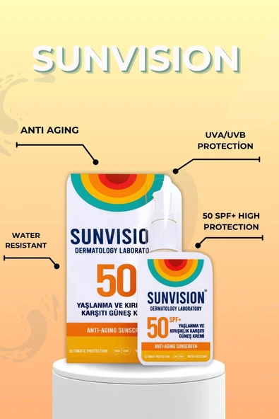 Sunvision YAŞLANMA VE KIRIŞIKLIK KARŞITI GÜNEŞ KREMİ 50ml - 2