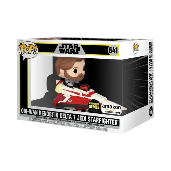 Funko Star Wars - Delta 7 Jedi Starfighter'da OBI-Wan Kenobi Figür Obi-Wan Kenobi