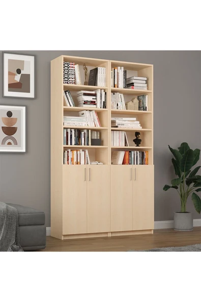Akça Ağaç Kapaklı Kitaplı K-42 (MDFLAM)