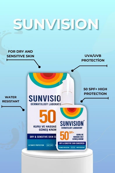 Sunvision KURU VE HASSAS CİLT GÜNEŞ KREMİ 50ml - 2