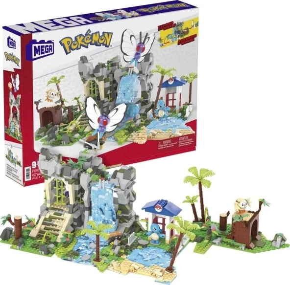Çocuklar için MEGA Pokemon Aksiyon Figürü Yapı Oyuncakları Jungle Voyage