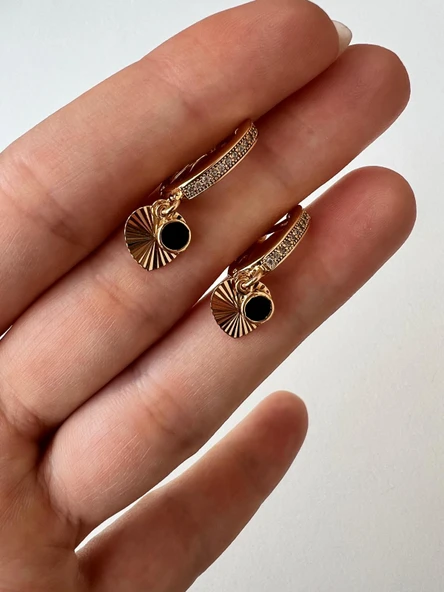 KALPLI KUPE MINELI RODYUM KAPLAMA 18K (rose gold ) ürün görseli 1