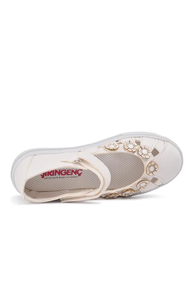 Ayakmod Beyaz Ortopedik Kız Çocuk Sandalet 210106 Ç - Resim 4