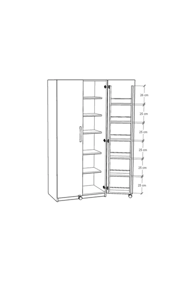 Mutfak Kiler Dolabı Mk-02 - 5