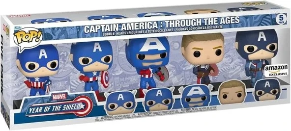 Funko Pop! Marvel Kaptan Amerika Çağlar Boyu 5li Paket Figür - 3