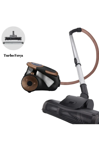 NICE FOREVER C5 CAT-DOG 900 W TOZ TORBASIZ ELEKTRIKLI SÜPÜRGE GOLD - 3