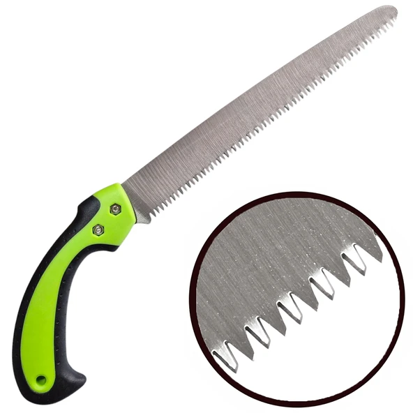 Kauçuk Saplı Testere 300mm Bağ Bahçe Ağaç Dal Budama El Testeresi