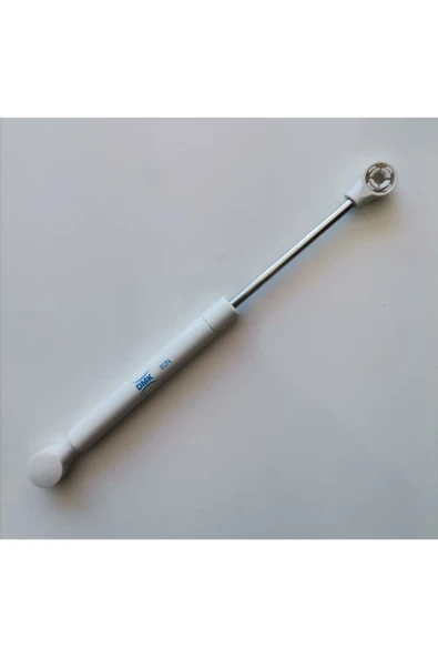 Dolap Amortisörü Beyaz Gazlı Piston Kapak Hidroliği 27 Cm 80n