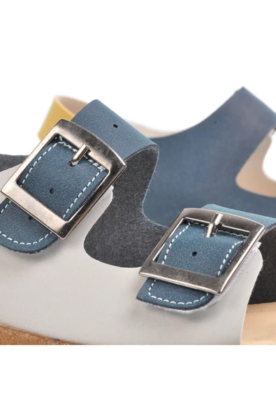 Ayakmod Lacivert Hardal Ortopedik Erkek Çocuk Sandalet 006 F - 2