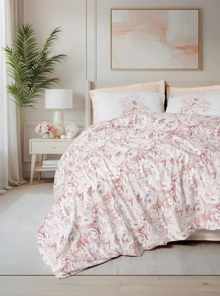 Cotton Box Tek Kişilik Bohem Nevresim Takımı Serava Somon
