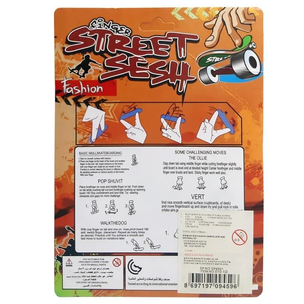 KIZILKAYA PARMAK KAYKAY 2 Lİ SET - 3