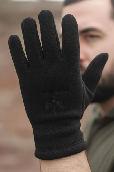 Single Sword Kadın&Erkek Yüksek Kalite Kışlık Polar Eldiven - Resim 4