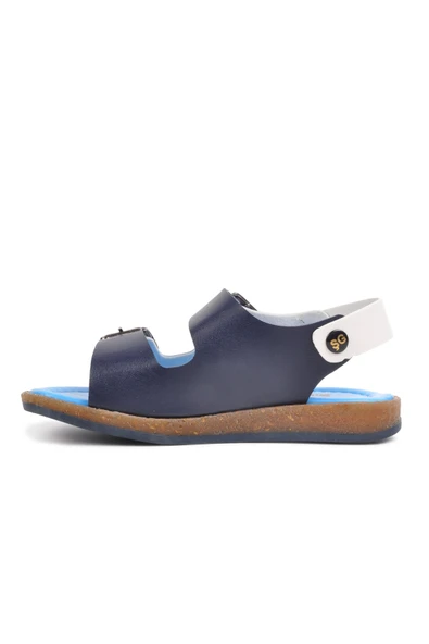 Ayakmod Lacivert Mavi Ortopedik Erkek Çocuk Sandalet 006 P - 4