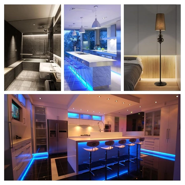 Dokunmatik Kumandalı RGB Şerit Led Kontrol Devresi cihaz 644-TOU-RF-RGB18A Siyah 432W 12-24V uzaktan kumanda RF - 5