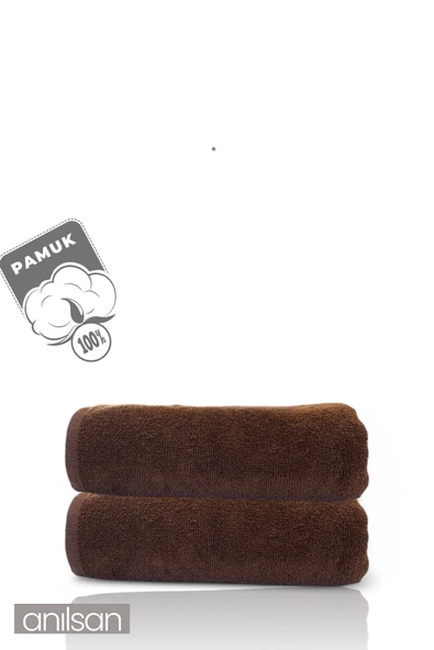 2'li Kahve Banyo Havlusu - 70x140 Cm, 490 Gr, %100pamuk, Spa Ve Otel Havlusu, Günlük Kullanıma Uygun - 2