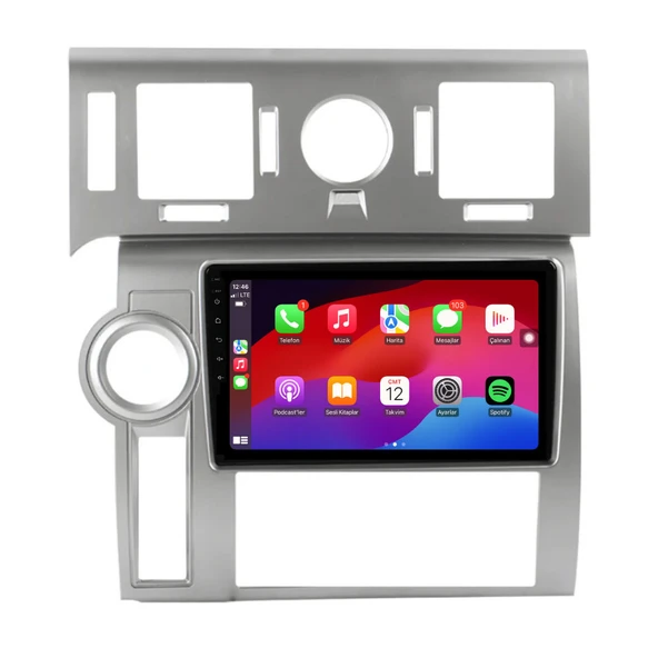 Hummer H2 - Araç Multimedya Ekran - 6GB 128GB - S - Silver - 2008 - 2009 - 9 Inch - UPG - MYWAY - 2