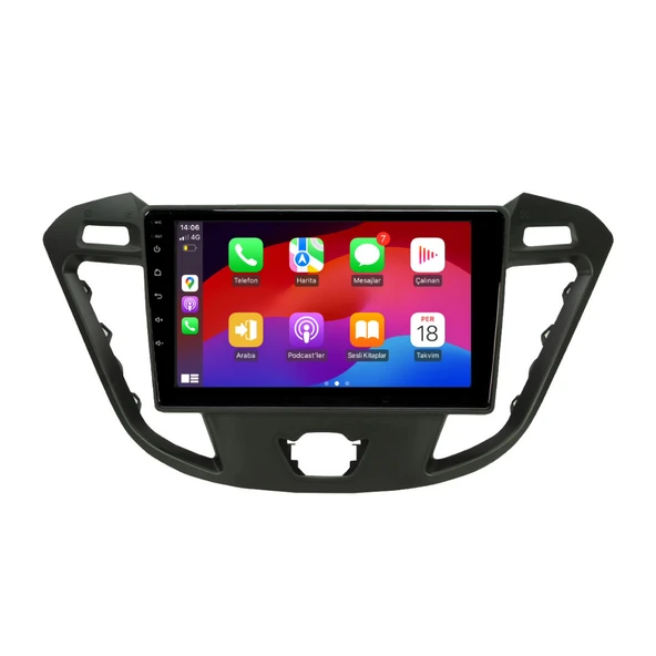 Ford Transit Custom - Araç Multimedya Ekran - 6GB 128GB - S - Black - 2012 - 2017 - 9 Inch - UPG - MYWAY - 2
