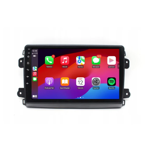 Fiat Ducato - Araç Multimedya Ekran - 6GB 128GB - S - Black - 2020 - 2024 - 9 Inch - UPG - MYWAY - 3