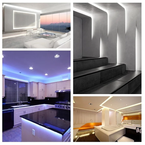 Dokunmatik Kumandalı RGB Şerit Led Kontrol Devresi cihaz 644-TOU-RF-RGB18A Siyah 432W 12-24V uzaktan kumanda RF - 3