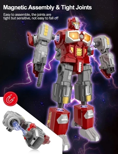 Miebely Transformers Dinozor Robot Aksiyon Figürleri - 3