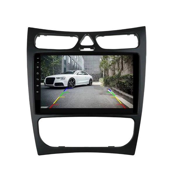 Mercedes Clk - Araç Multimedya Ekran - 6GB 128GB - Oval - Black - 2003 - 2005 - 9 Inch - UPG - MYWAY - 3