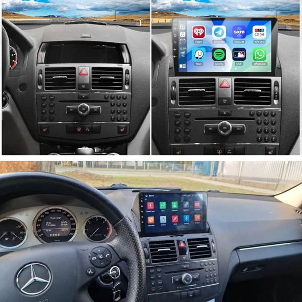 Mercedes W204 - Araç Multimedya Ekran - 6GB 128GB - S - Black - 2006 - 2011 - 9 Inch - UPG - MYWAY - 4