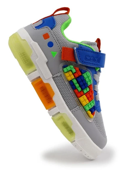 Cool Legos Erkek Çocuk Günlük Işıklı Sneaker Spor Ayakkabı - 4