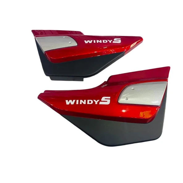 Kanuni Windy - S 125 Yan Kapak Kırmızı Takım ürün görseli 1