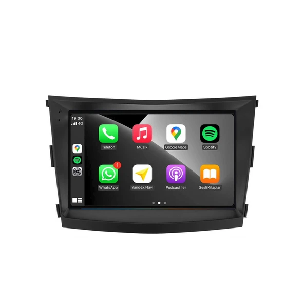 Ssangyong Tivoli - Araç Multimedya Ekran - 6GB 128GB - S - Black - 2015 - 2019 - 9 Inch - UPG - MYWAY - 2