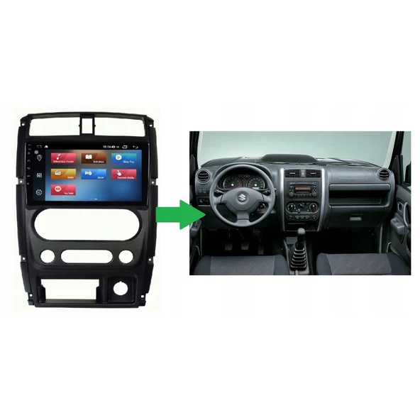 Suzuki Jimny - Araç Multimedya Ekran - 6GB 128GB - S - Black - 2006 - 2017 - 9 Inch - UPG - MYWAY - 5