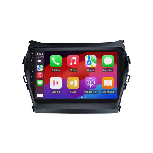 Hyundai Santa Fe - Araç Multimedya Ekran - 6GB 128GB - S - Black - 2013 - 2017 - 9 Inch - UPG - MYWAY - 3