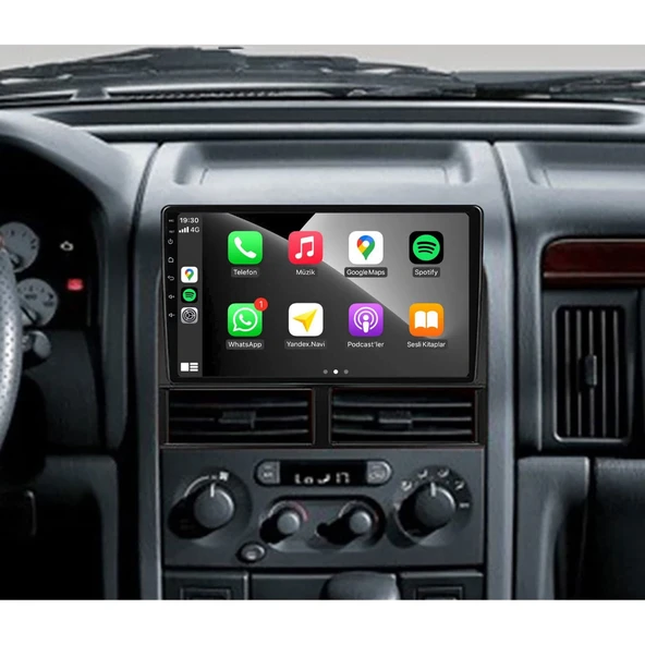 Jeep Cherokee - Araç Multimedya Ekran - 6GB 128GB - S - Black - 1998 - 2004 - 9 Inch - UPG - MYWAY - Resim 4